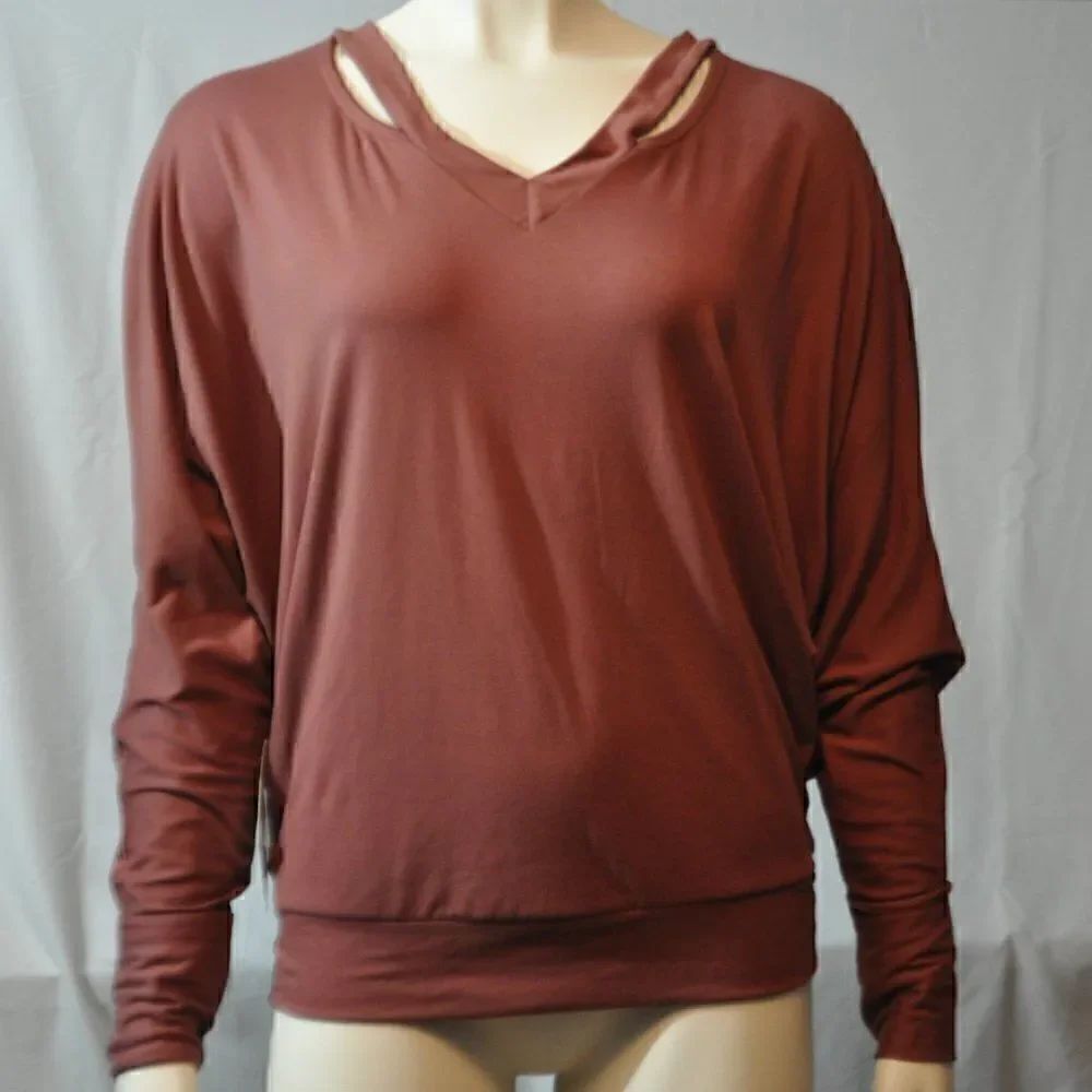 2/$10 White Birch Cut Out V-Neck Top with Dolman Sleeves - New with tags BUNDLE